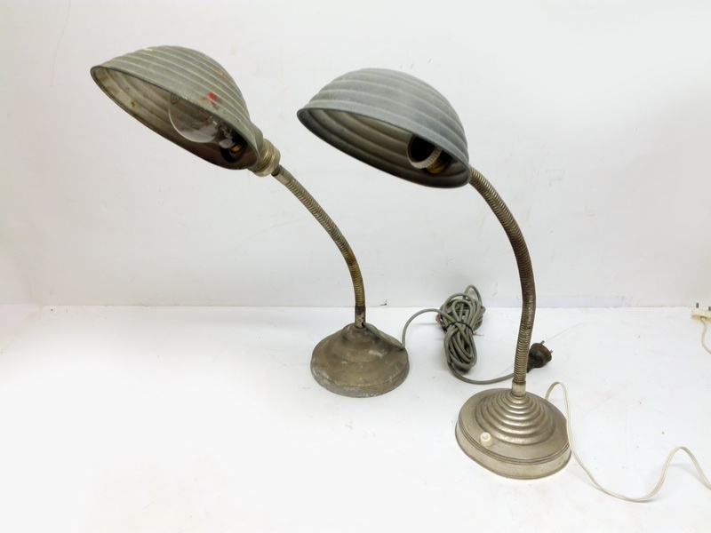 lampara sobremesa oficina flexo 50s metal mate rosca e27 47x16-17x35 1u